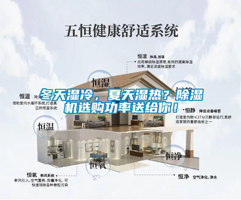 冬天濕冷，夏天濕熱？除濕機選購功率送給你！