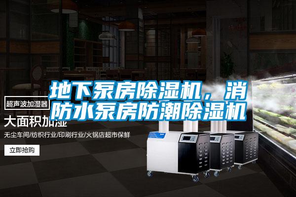 地下泵房除濕機，消防水泵房防潮除濕機