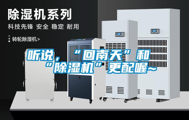 聽(tīng)說(shuō)，“回南天”和“除濕機”更配喔~