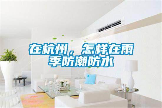 在杭州，怎樣在雨季防潮防水