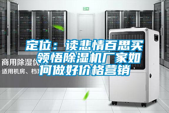 定位：讀悲情百思買(mǎi) 領(lǐng)悟除濕機廠(chǎng)家如何做好價(jià)格營(yíng)銷(xiāo)