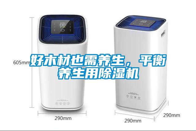 好木材也需養生，平衡養生用除濕機