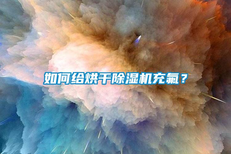 如何給烘干除濕機充氟？