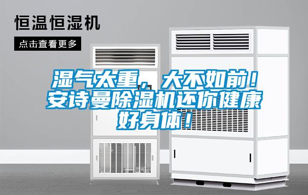 濕氣太重，大不如前！安詩(shī)曼除濕機還你健康好身體！