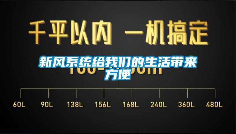 新風(fēng)系統給我們的生活帶來(lái)方便