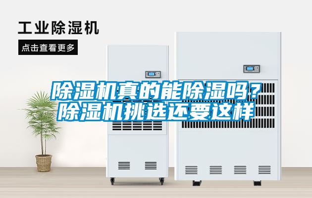 除濕機真的能除濕嗎？除濕機挑選還要這樣