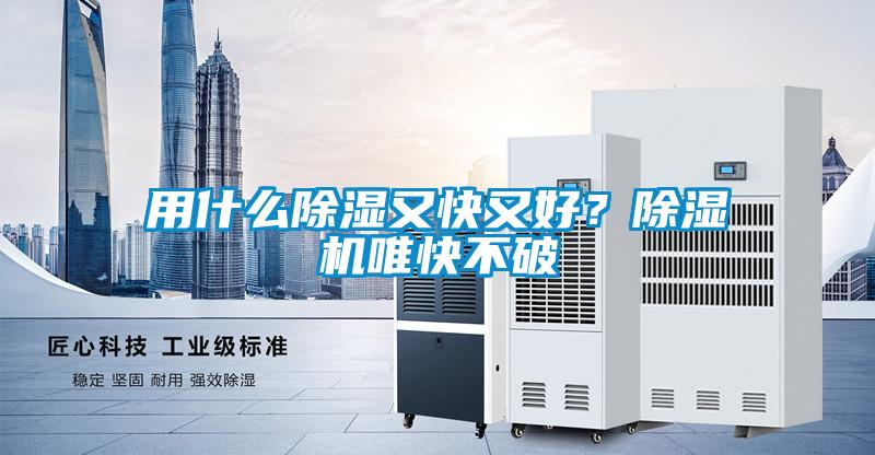 用什么除濕又快又好？除濕機唯快不破