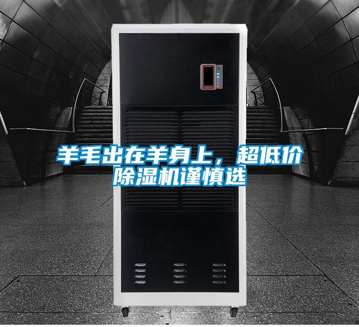 羊毛出在羊身上，超低價(jià)除濕機謹慎選