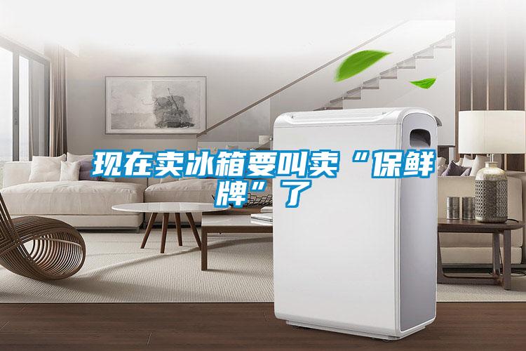 現在賣(mài)冰箱要叫賣(mài)“保鮮牌”了