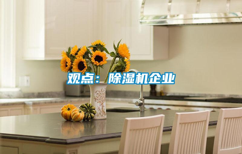 觀(guān)點(diǎn)：除濕機企業(yè)