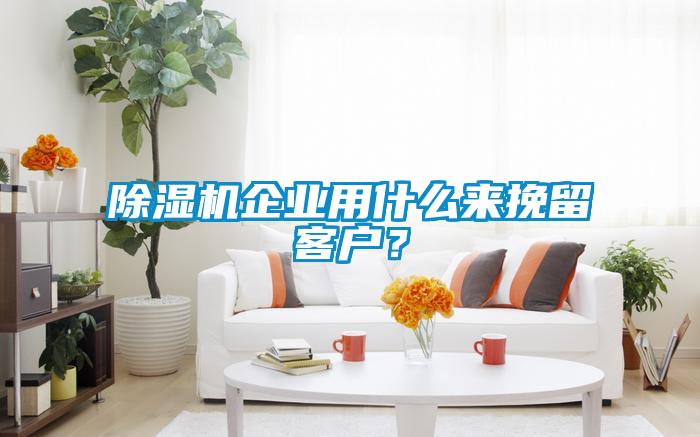 除濕機企業(yè)用什么來(lái)挽留客戶(hù)？