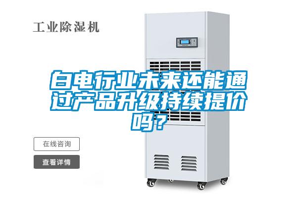 白電行業(yè)未來(lái)還能通過(guò)產(chǎn)品升級持續提價(jià)嗎？