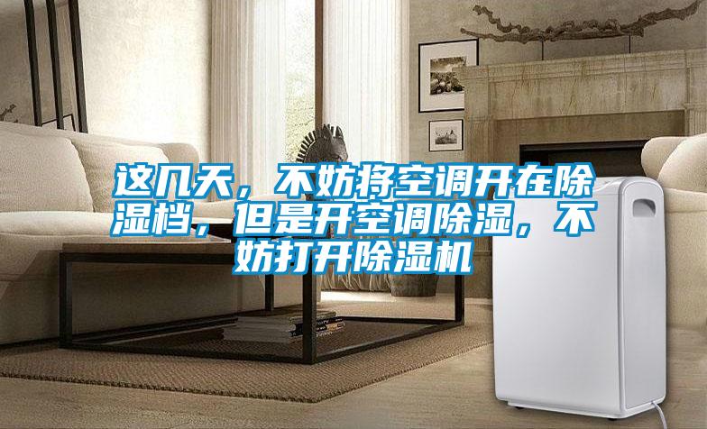 這幾天,不妨將空調開(kāi)在除濕檔,但是開(kāi)空調除濕,不妨打開(kāi)除濕機