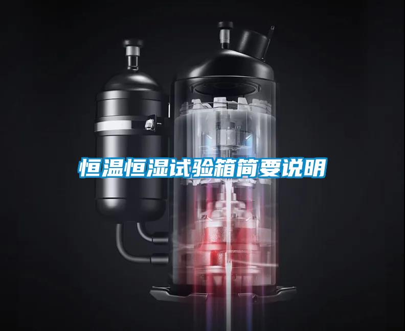 恒溫恒濕試驗箱簡(jiǎn)要說(shuō)明