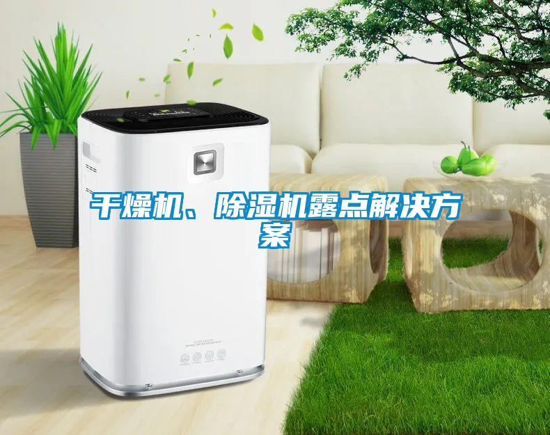 干燥機、除濕機露點(diǎn)解決方案