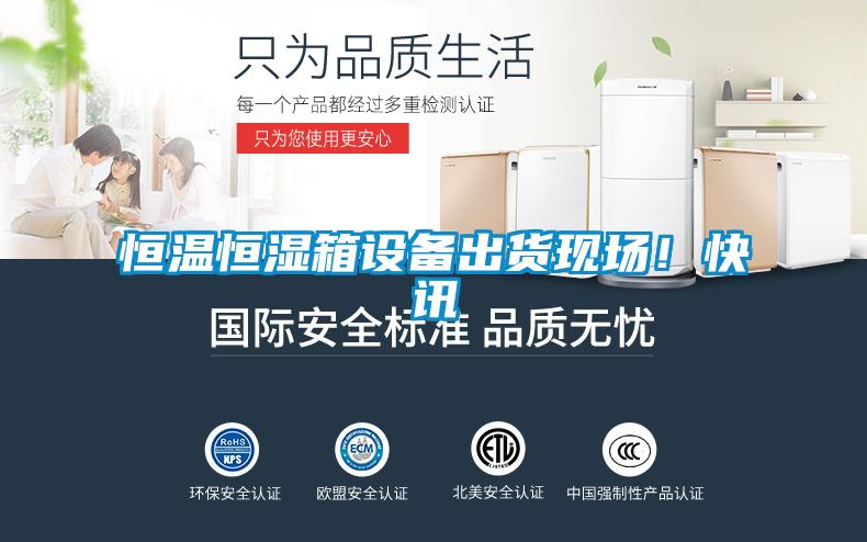 恒溫恒濕箱設備出貨現場(chǎng)！快訊