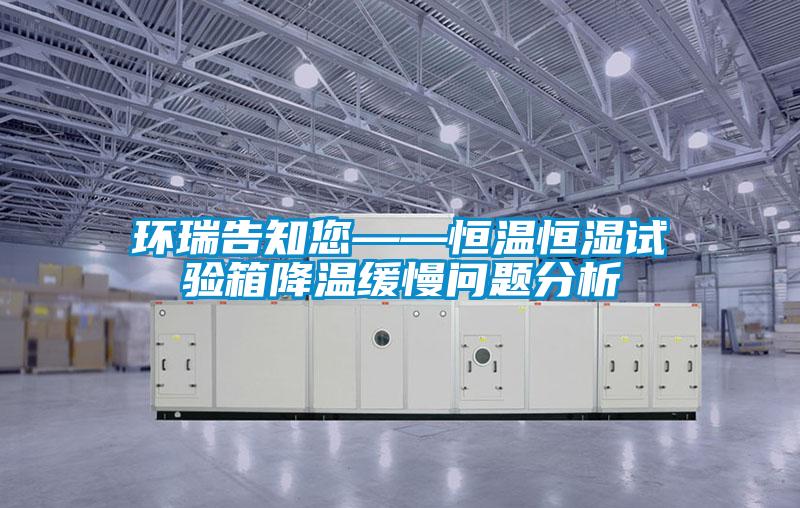 環(huán)瑞告知您——恒溫恒濕試驗箱降溫緩慢問(wèn)題分析