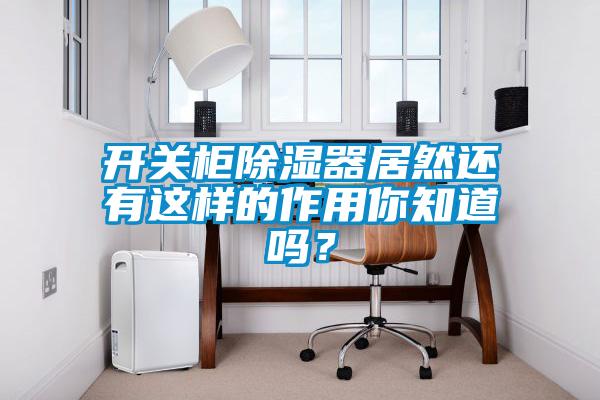 開(kāi)關(guān)柜除濕器居然還有這樣的作用你知道嗎？