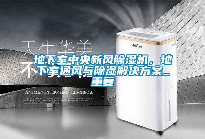 地下室中央新風(fēng)除濕機，地下室通風(fēng)與除濕解決方案_重復