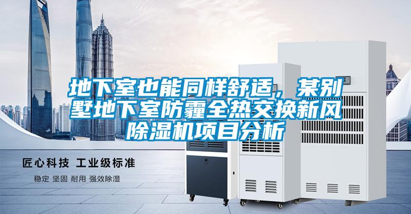 地下室也能同樣舒適，某別墅地下室防霾全熱交換新風(fēng)除濕機項目分析