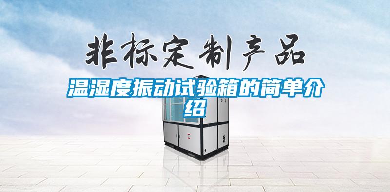 溫濕度振動(dòng)試驗箱的簡(jiǎn)單介紹