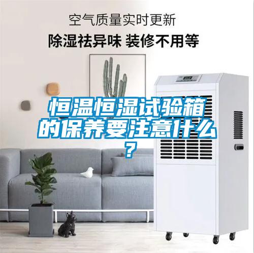 恒溫恒濕試驗箱的保養要注意什么？
