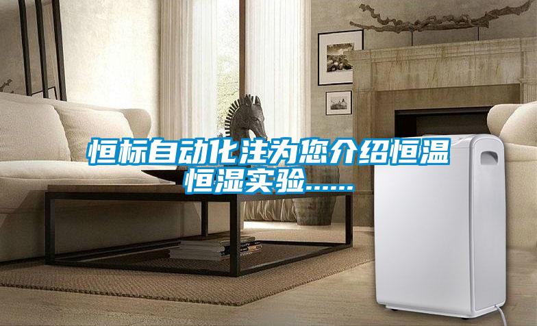 恒標自動(dòng)化注為您介紹恒溫恒濕實(shí)驗......
