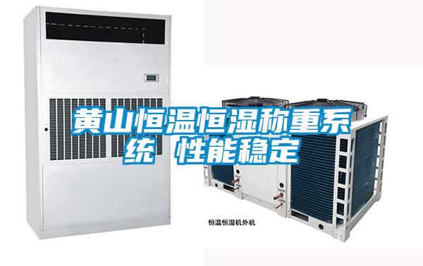 黃山恒溫恒濕稱(chēng)重系統 性能穩定