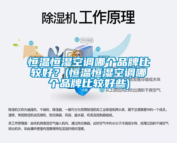 恒溫恒濕空調哪個(gè)品牌比較好？(恒溫恒濕空調哪個(gè)品牌比較好些)