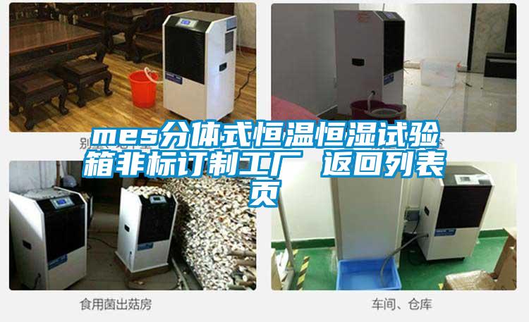 mes分體式恒溫恒濕試驗箱非標訂制工廠(chǎng) 返回列表頁(yè)