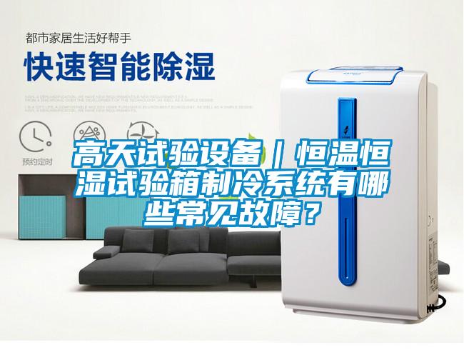 高天試驗設備｜恒溫恒濕試驗箱制冷系統有哪些常見(jiàn)故障？