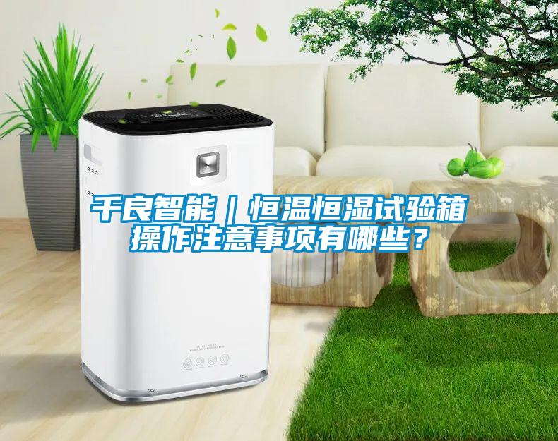 千良智能｜恒溫恒濕試驗箱操作注意事項有哪些？