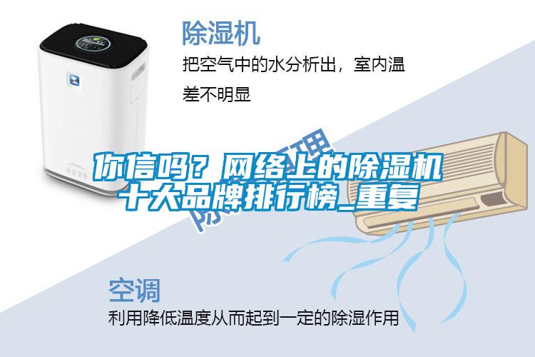 你信嗎？網(wǎng)絡(luò )上的除濕機十大品牌排行榜_重復