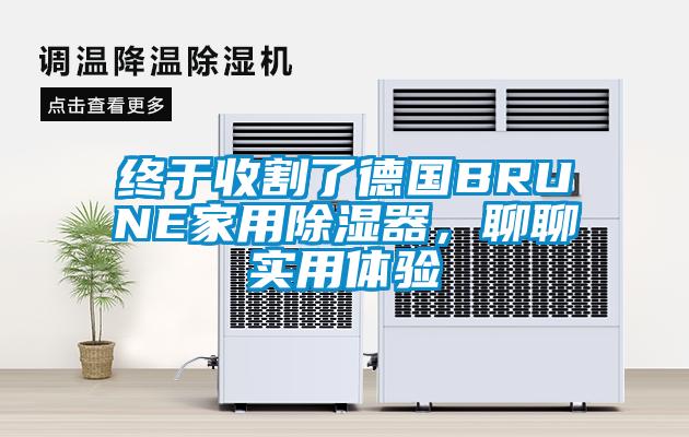 終于收割了德國B(niǎo)RUNE家用除濕器，聊聊實(shí)用體驗
