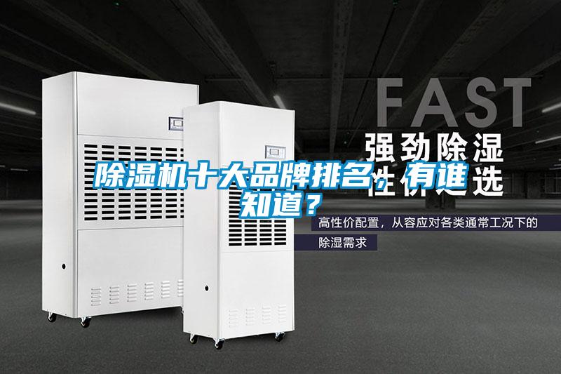 除濕機十大品牌排名，有誰(shuí)知道？