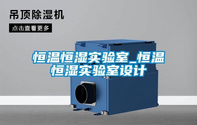 恒溫恒濕實(shí)驗室_恒溫恒濕實(shí)驗室設計