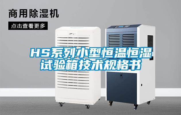 HS系列小型恒溫恒濕試驗箱技術(shù)規格書(shū)