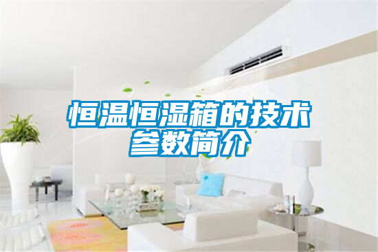 恒溫恒濕箱的技術(shù)參數簡(jiǎn)介