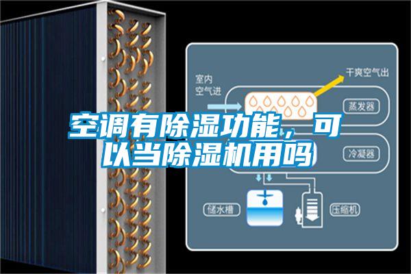 空調有除濕功能，可以當除濕機用嗎