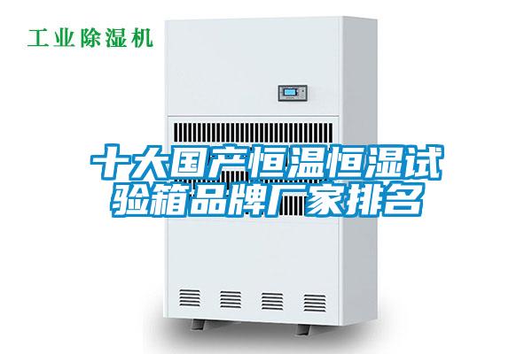 十大國產(chǎn)恒溫恒濕試驗箱品牌廠(chǎng)家排名