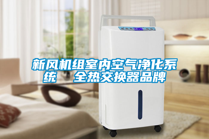 新風(fēng)機組室內空氣凈化系統  全熱交換器品牌