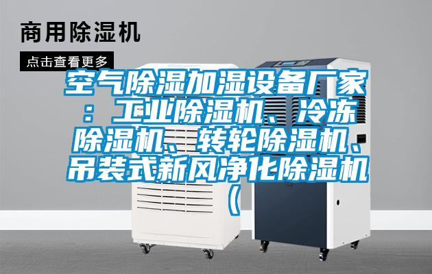 空氣除濕加濕設備廠家：工業除濕機、冷凍除濕機、轉輪除濕機、吊裝式新風凈化除濕機（