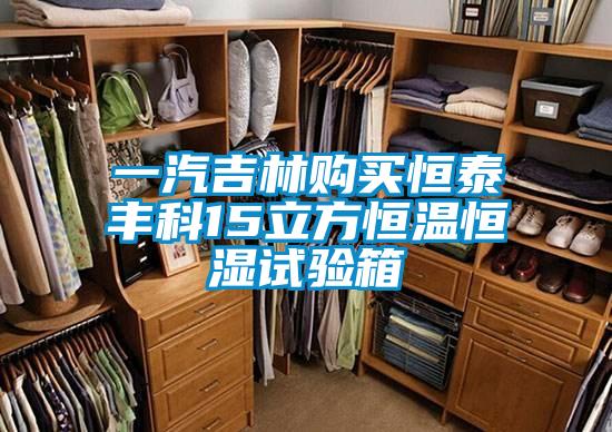 一汽吉林購買(mǎi)恒泰豐科15立方恒溫恒濕試驗箱