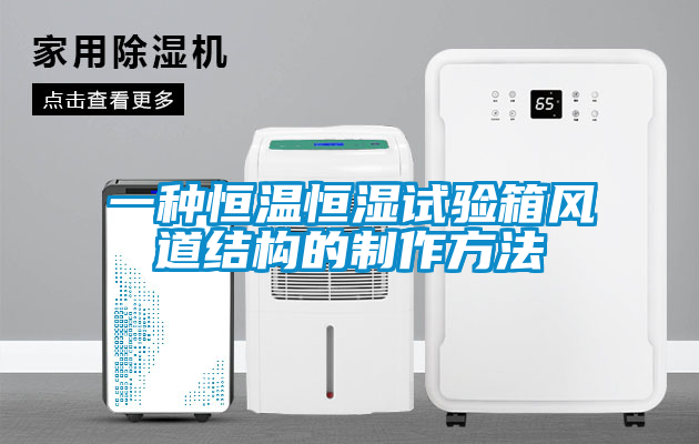 一種恒溫恒濕試驗箱風(fēng)道結構的制作方法