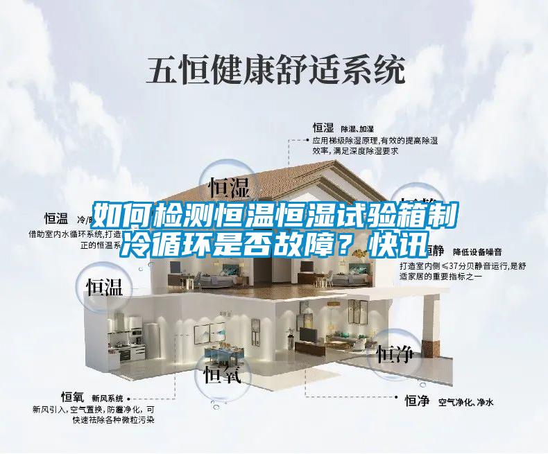 如何檢測恒溫恒濕試驗箱制冷循環(huán)是否故障？快訊