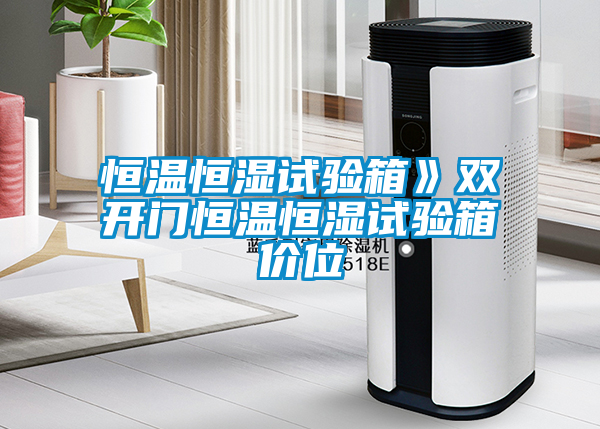 恒溫恒濕試驗箱》雙開(kāi)門(mén)恒溫恒濕試驗箱價(jià)位