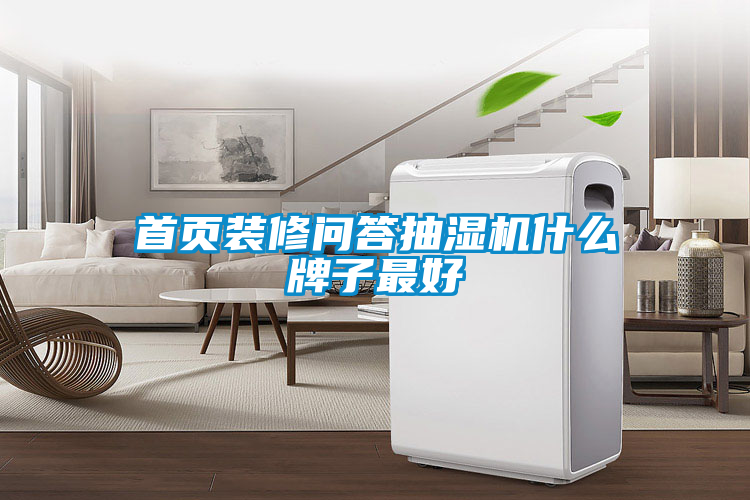 首頁(yè)裝修問(wèn)答抽濕機什么牌子最好