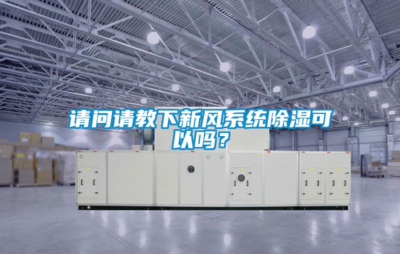 請問(wèn)請教下新風(fēng)系統除濕可以嗎？