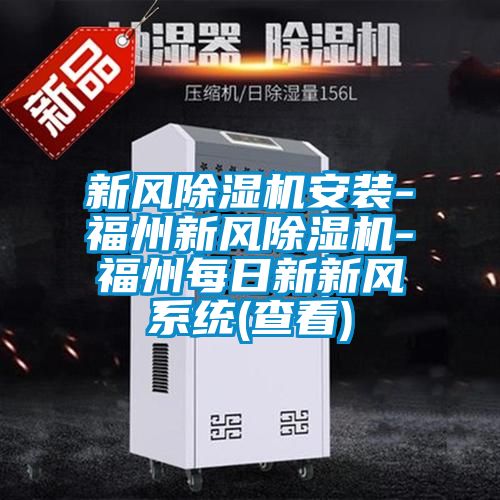 新風(fēng)除濕機安裝-福州新風(fēng)除濕機-福州每日新新風(fēng)系統(查看)