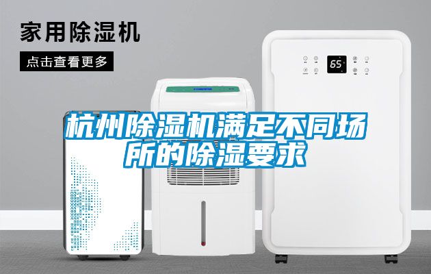 杭州除濕機滿(mǎn)足不同場(chǎng)所的除濕要求